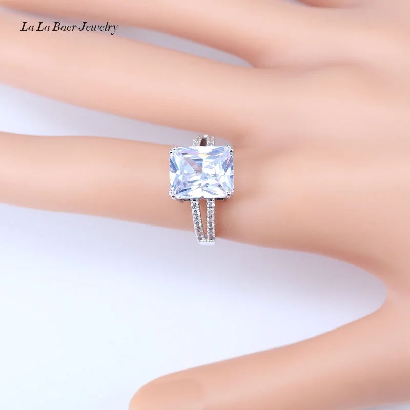 L & B лучший свадебный подарок высокое качество Квадратный Белый австрийский