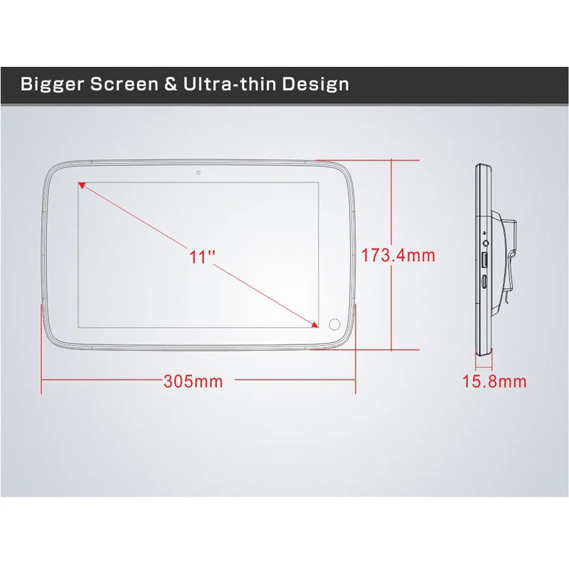 Caroad 2 шт. 11 6 дюймов Android 0 автомобиля мониторы подголовник сенсорный экран HD 1080 P