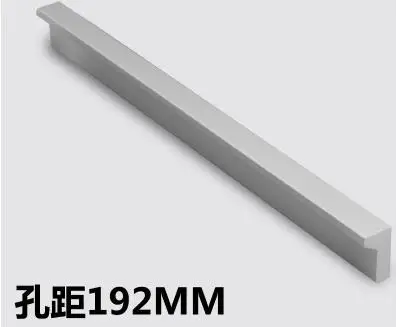 Вытяните руку современный контракт Ming установить шкаф двери шкаф, ящик, туалет мебель ручки алюминий пространство Алюминий - Цвет: hole distance 192mm