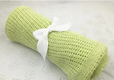 Супер Мягкое хлопковое Вязаное детское одеяло 70*90 см, летние одеяла, новые одеяла, одеяла для кроватки, Повседневная накидка для сна