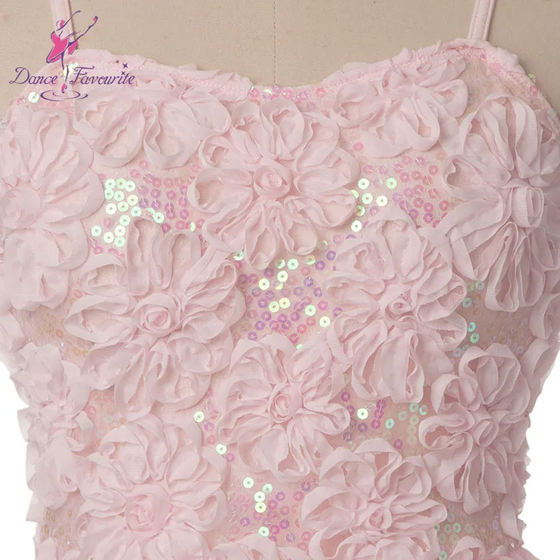 Girl &amp Women Sequin Lace Top Bodice Ballet Dress Ballerina Stage Performance Costumes Dance Pink | Тематическая одежда и