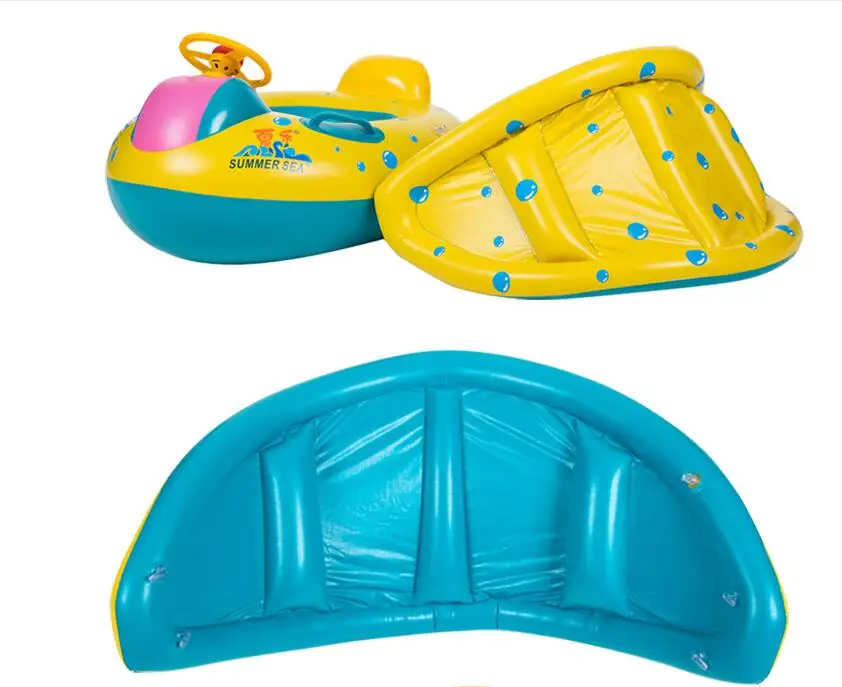 Safety Baby Child Infant Swimming Float Inflatable Adjustable Sunshade Seat Boat Ring Swim Pool inflatable toy | Спорт и развлечения