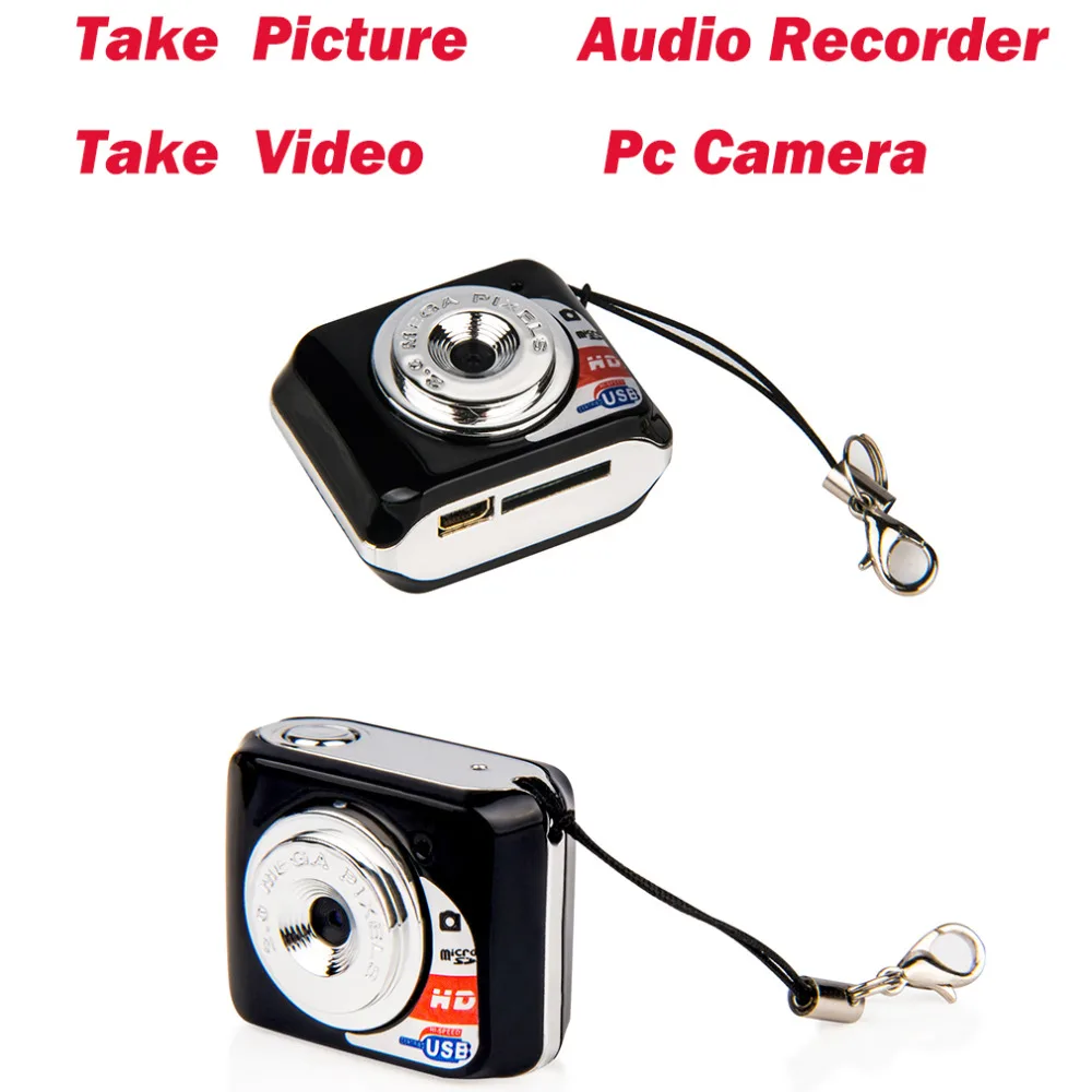 Горячая Микро Портативный HD Мегапикселей Карманный Видео Аудио Цифровой Камеры