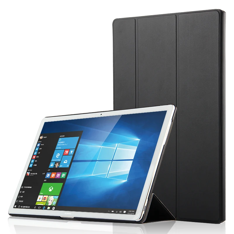 Тонкий чехол книжка из искусственной кожи с 3 папками для Huawei MateBook E BL W09 W19 12 дюймов