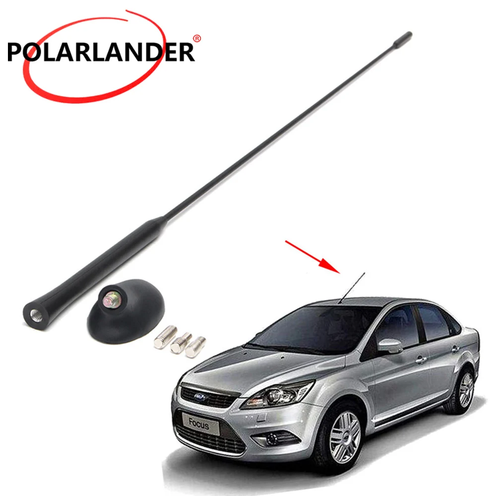 Черная Автомобильная крыша AM/FM антенна Polarlander воздушная мачта с базовым