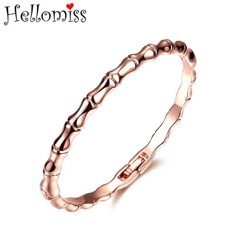 

Bamboo Bangle Bracelets for Women Silver/Rose Gold Color Adjustable Cuff Bangles Fashion Jewelry Gift for Girl Pulseira Feminina