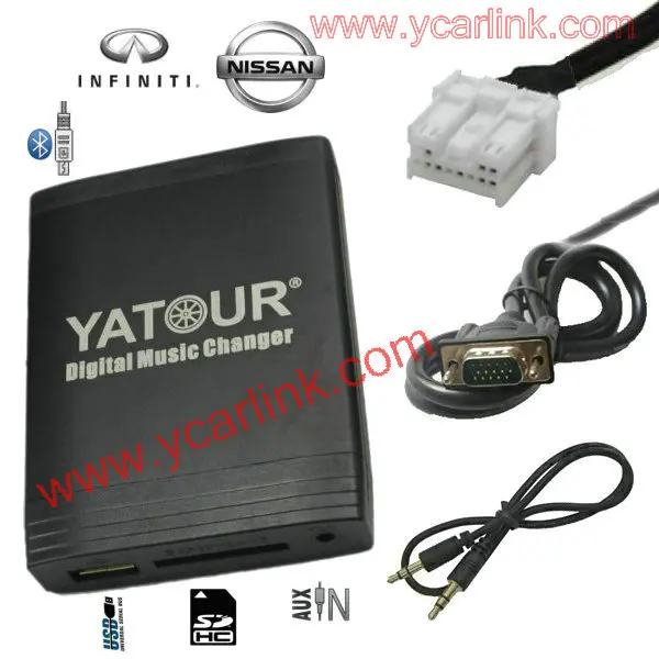 Аудио медиаплеер Yatour USB SD AUX MP3 для Nissan Infiniti Авторадио без 6 дисков CD|nissan cd player|usb aux