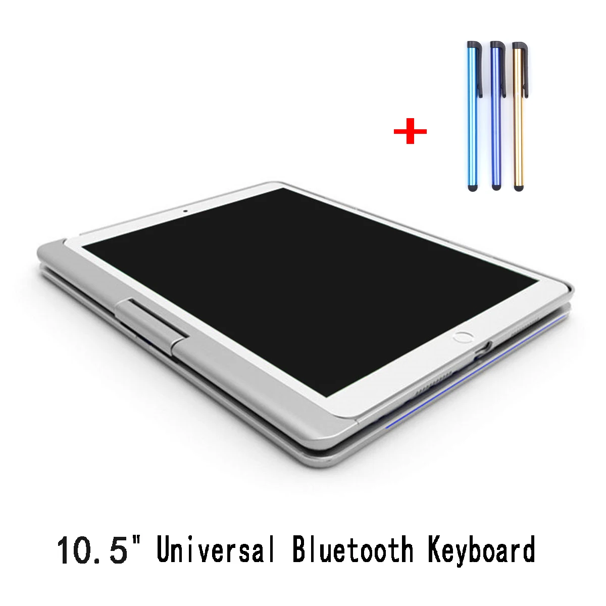 10.5 Для apple iPad Pro 9,7/iPad Air 1/Air 2 9,7 '/10,5' универсальная Складная Bluetooth беспроводная клавиатура откидная Складная подсветка - Цвет: 10.5
