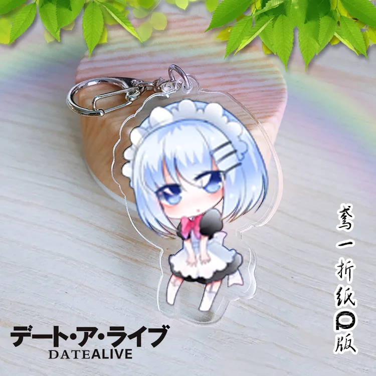 5 см аниме Keychian DATE A LIVE акриловый брелок Yatogami Tohka Yoshino подвеска двойная печать