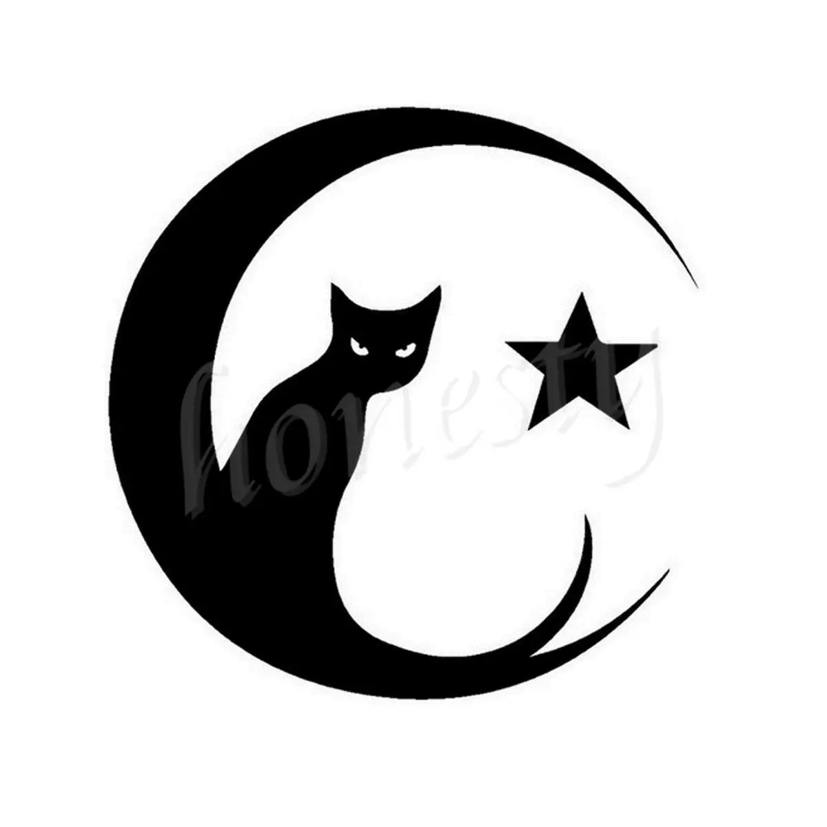 Cat Средства ухода для век Moon Star стены дома Стекло двери окна автомобиля Стикеры