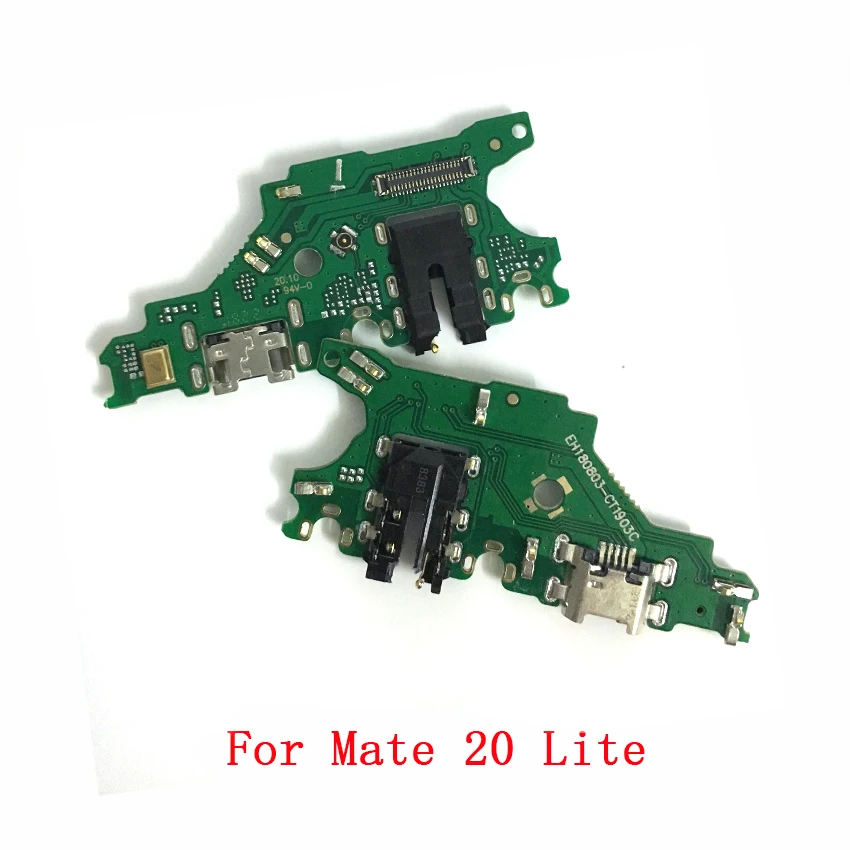 10 шт. для huawei mate 20 Lite USB зарядное устройство док-порт Соединительная плата гибкий usb-зарядный порт кабель