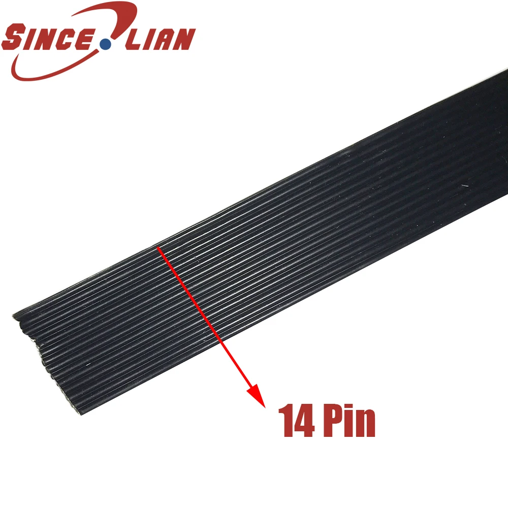 14Pin 22AWG силикагель провод кабель 14p OD 23 8 мм мягкая параллельная линия 0 3 квадратный