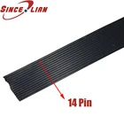 14Pin 22AWG силикагелевый кабель 14p OD 23,8 мм мягкий параллельный провод 22AWG 0,3 квадратный черный медный провод