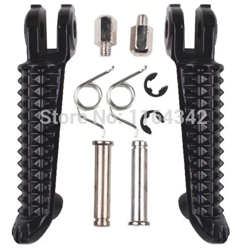 

Aluminum Front Motorcycle Footrests Foot pegs For Yamaha YZF600 R6 YZF1000 R1 LP705 Black