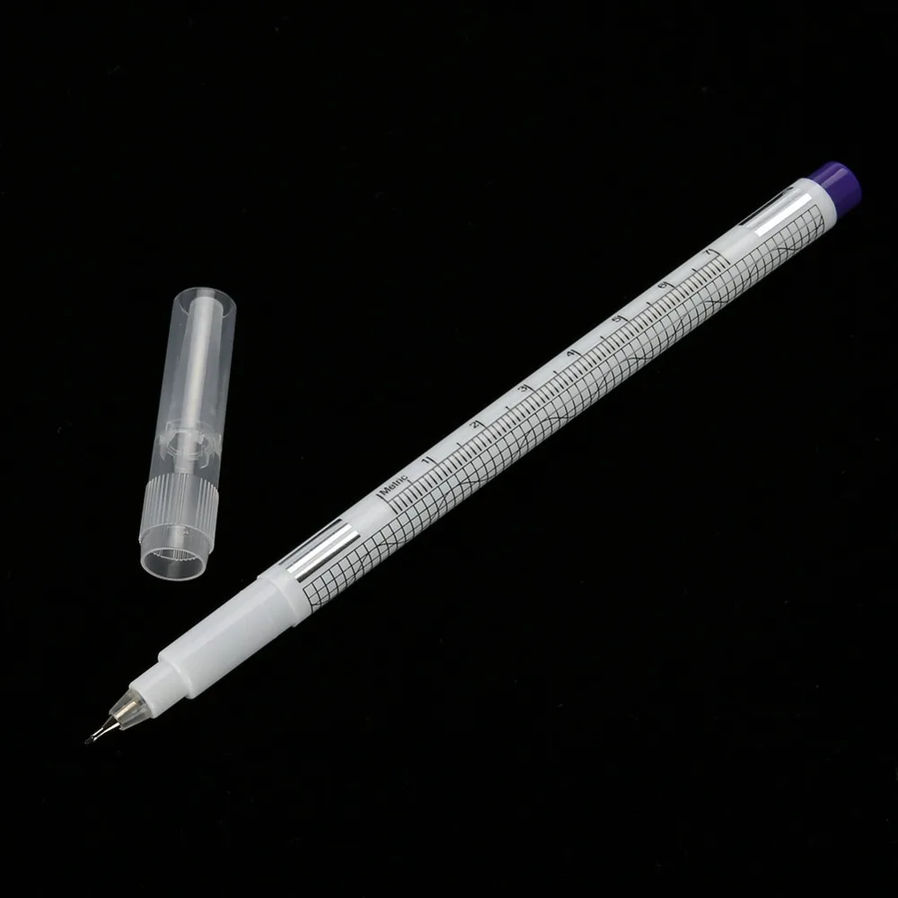 1 Набор стерилизованная Татуировка маркер ручка хирургическая кожа микроблейдинг позиционирование инструмент с измерительная линейка для перманентного макияжа аксессуары