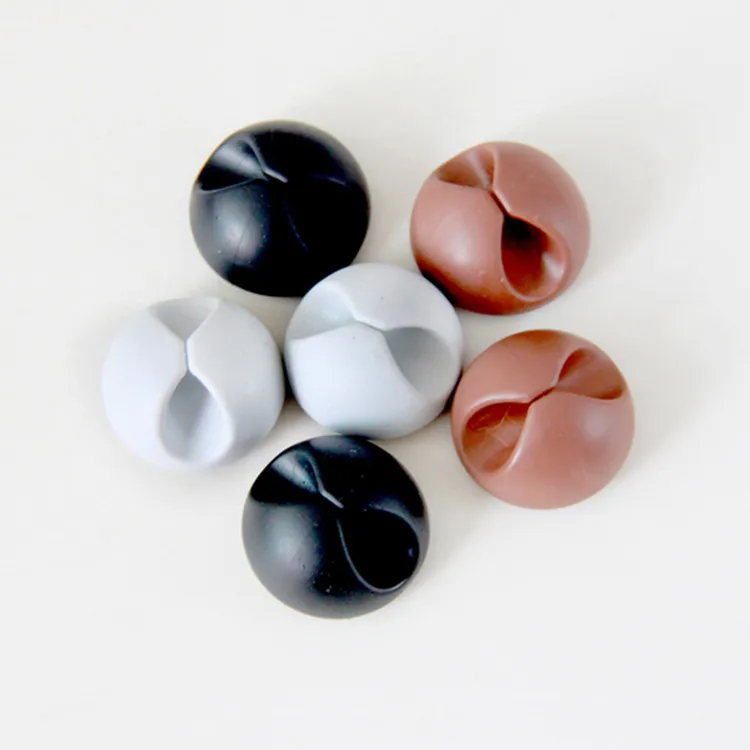 50 шт./лот черный/белый Мини Многофункциональный кабельный органайзер кабелей