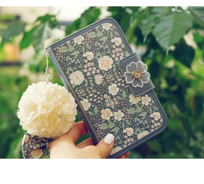 Jasmine Flower Флип Бумажник Сумочка кожаный чехол для iPhone 11 Pro XS Max XR X 8 7 6 Plus samsung Galaxy Note 10 9 8 S10/Plus
