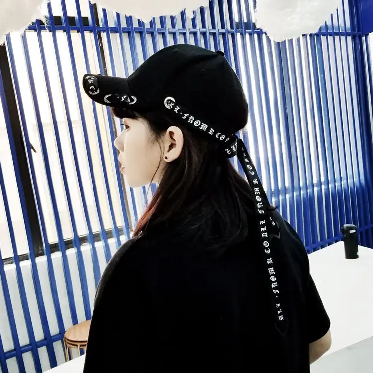Ulzzang Chic Women Cap Adjustable Peaked Sunscreen Hat Harajuku Cute Style for Teenager Girls Hip-hop | Аксессуары для одежды