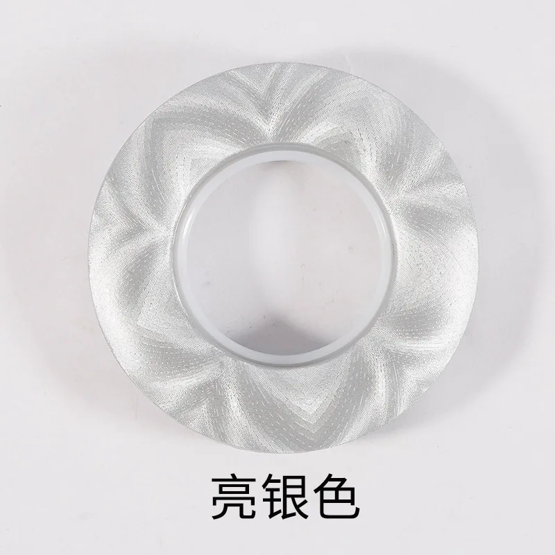 Bright silver-1 20/40/80 шт./лот высокое качество украшение дома Шторы аксессуары пятнадцать Цвета Пластик кольца проушины для люверсы для штор Топ - Цвет: Bright silver-1
