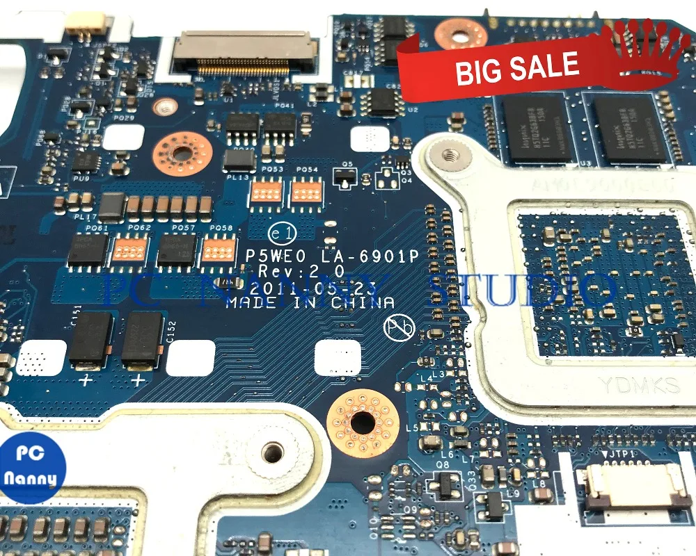 Материнская плата PCNANNY MBRXK11001 для ноутбука Acer aspire 5750 5750G GT610M P5WE0 LA-6901P HM65 DDR3