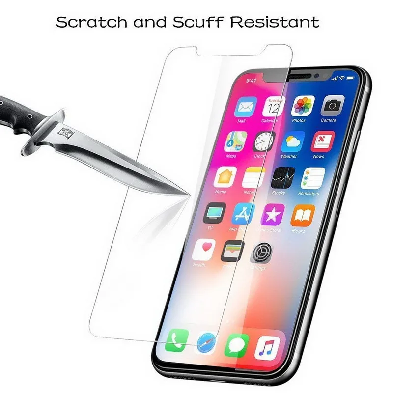 Закаленное стекло для iPhone XR 9 XS MAX 4 4S 5 5S SE Защитная пленка экрана 6 6s 7 8 Plus |