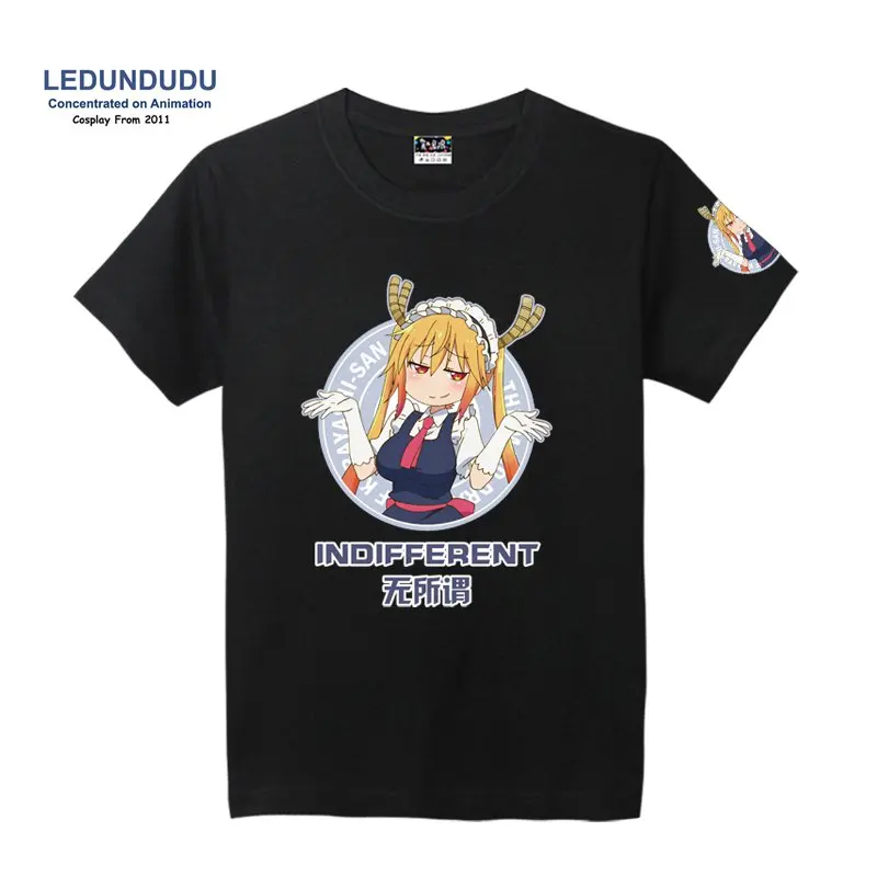 Miss Kobayashi's Kobayashi san Chi no Maid Dragon Tooru футболки с принтом мужские модные коротким