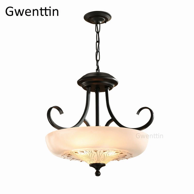 Винтажные стеклянные подвесные светильники для гостиной кухни осветительные