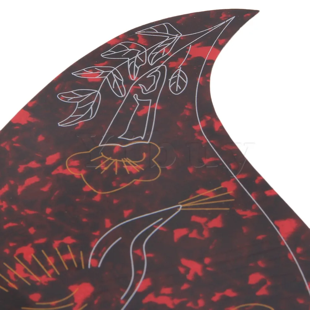 Yibuy 41-43 дюймов Акустическая Гитара Pickguard W/цветочный дизайн | Спорт и развлечения