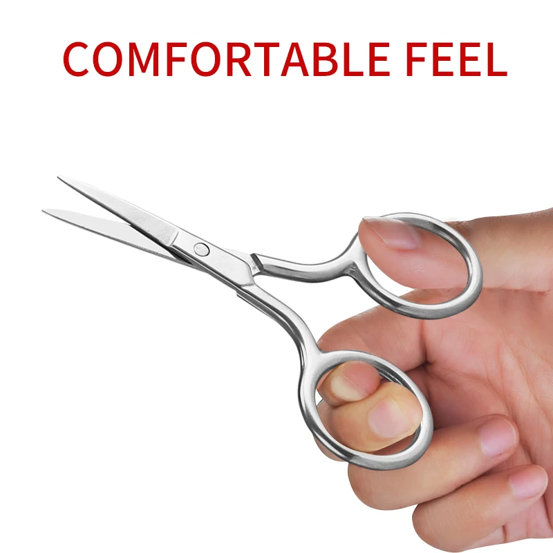 2 шт. маленькие ножницы для бровей смешанные цвета из нержавеющей стали макияжа