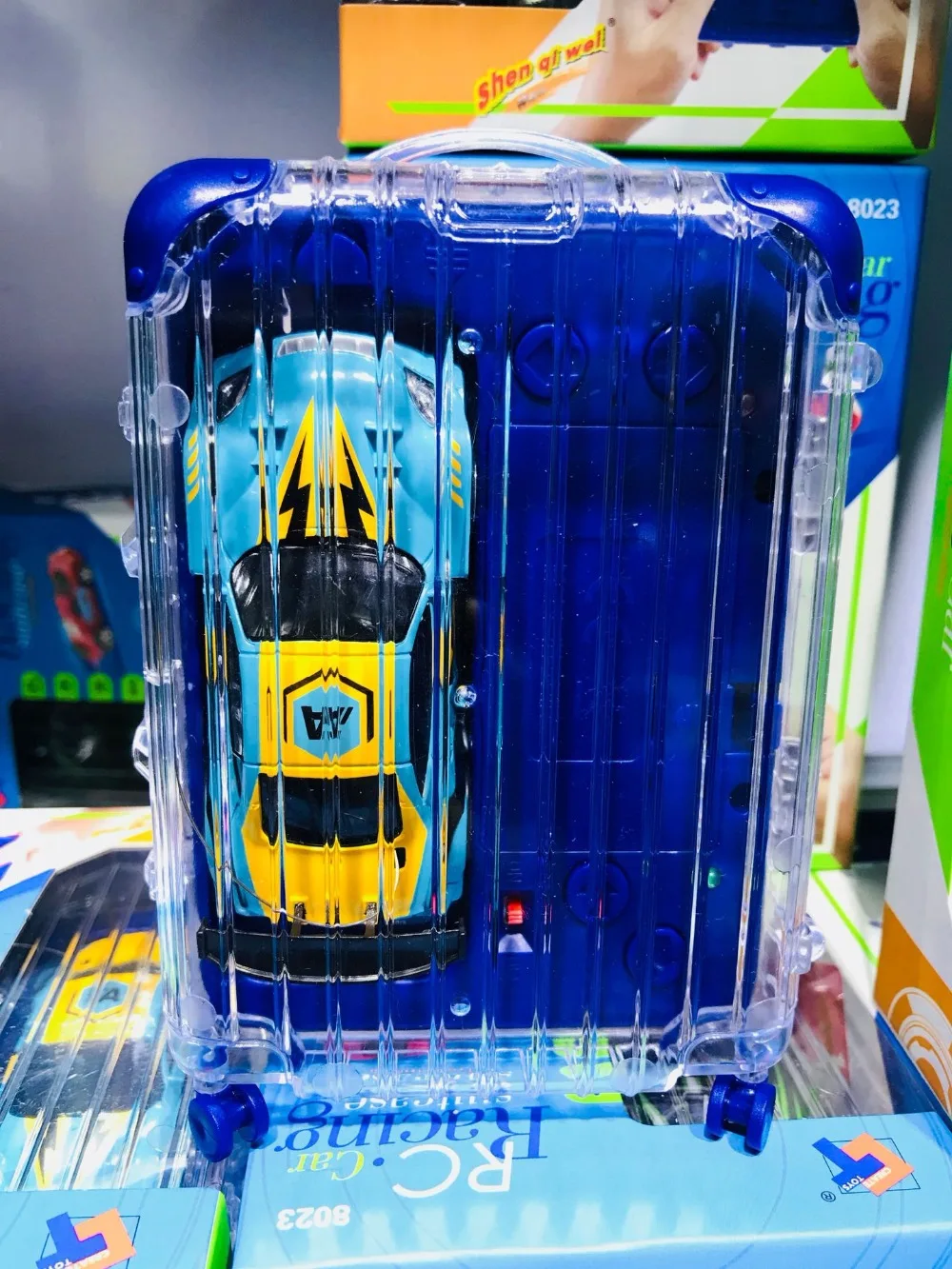 Чемодан Мини Радиоуправляемый автомобиль микро гоночный 4 частоты игрушка для