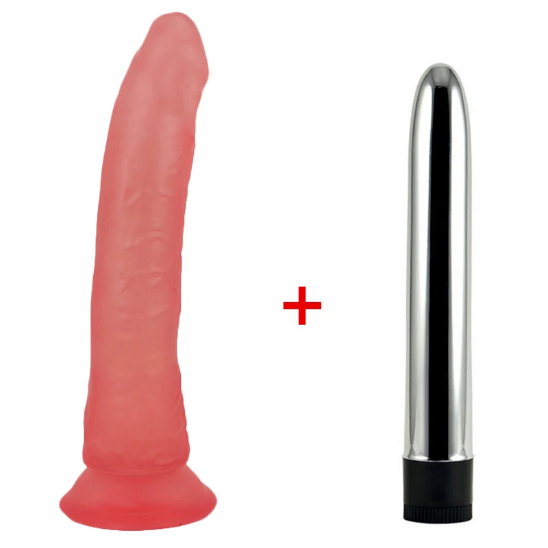 21cm long Big Dildo Realistic Jelly Penis with Strong Suction Cup dildo & Vibrator big cock Sex Toy for Woman Adult Sex Products