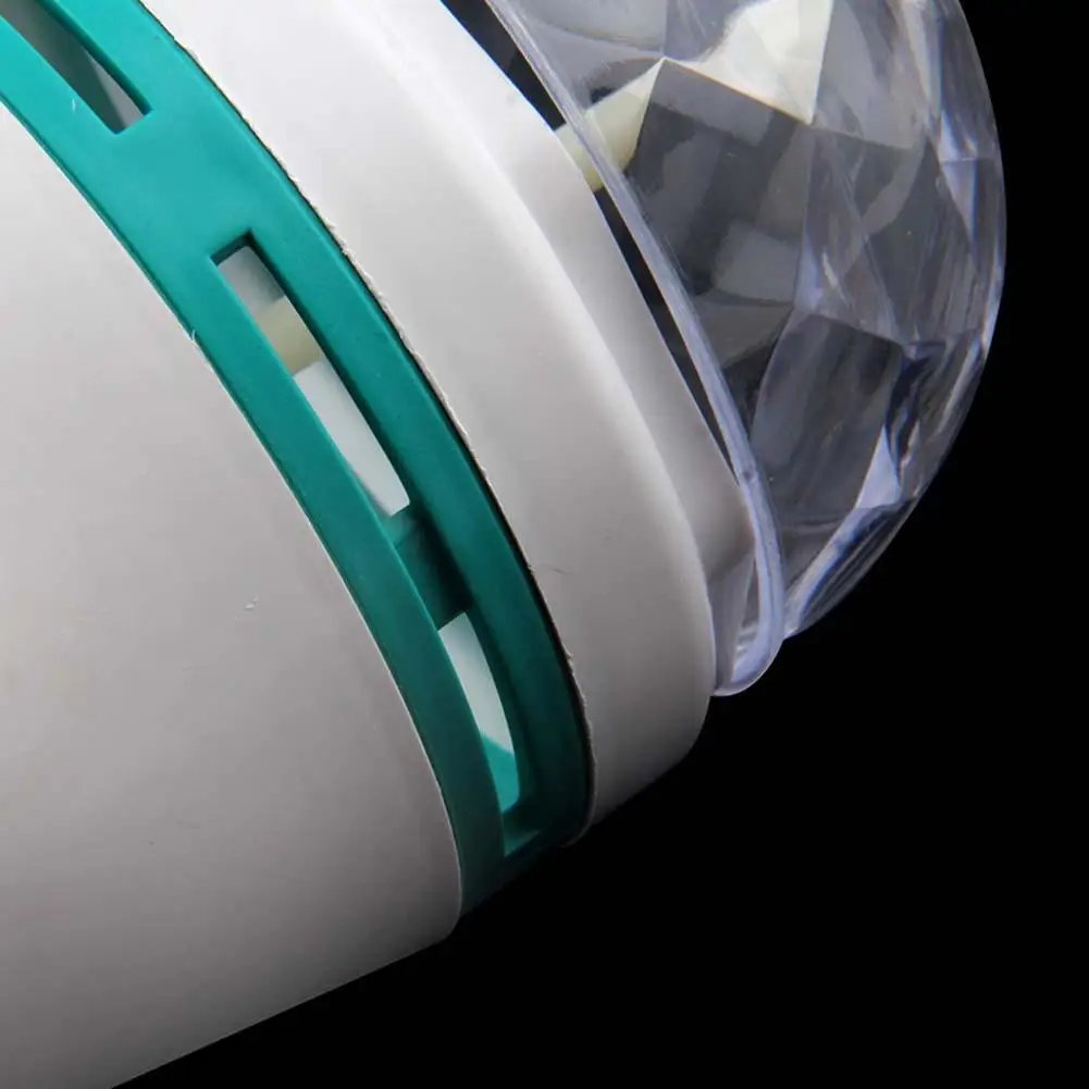 B22 3 Вт RGB LED Хрустальная сценическая вращающаяся цветная лампочка для вечеринки