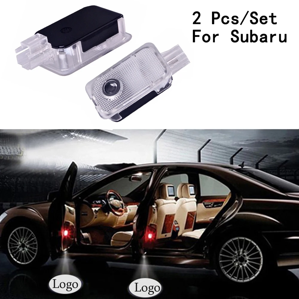 2Pcs/Set Only For SUBARU/Forester/Impreza/Legacy/Outback/Sti LED With Logo Ghost Shadow Projetor Lens Include | Автомобили и