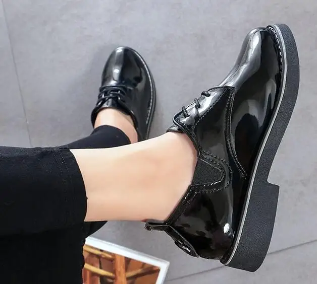 Aleafalling/классические женские ботинки на шнурках изящная простая эластичная обувь