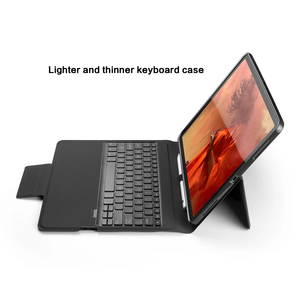 Кожаный чехол для клавиатуры iPad Pro 12,9, 7 цветов, чехол для клавиатуры с подсветкой США, для iPad Pro 12,9 дюйма, подставка, держатель для ручки