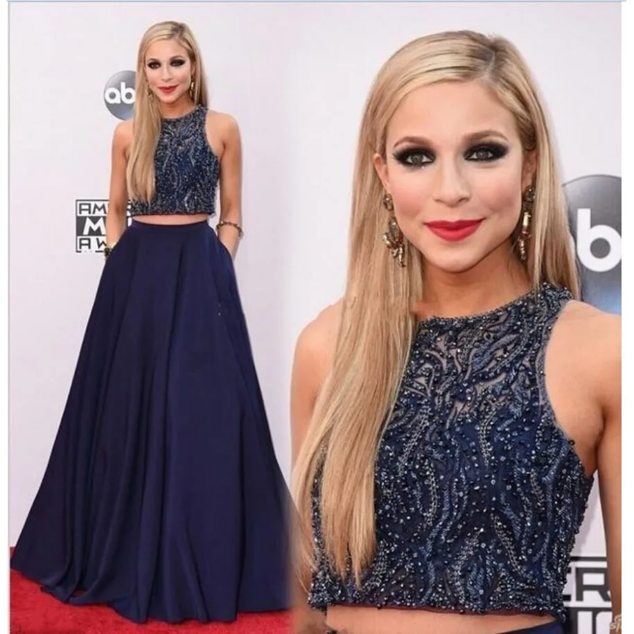 Robe De Soiree Роскошные Синие Вечерние платья на заказ 2016 новое поступление 2 предмета