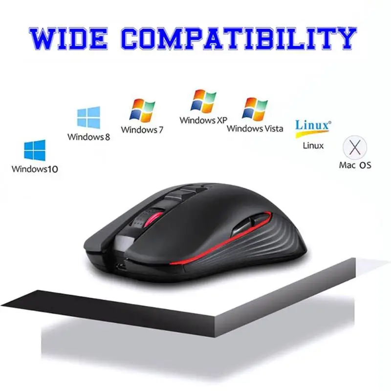 Tenmos M600 Перезаряжаемые Беспроводной игровой Мышь Подсветка оптический PC Мыши 3 Регулируемый Точек на дюйм Уровни