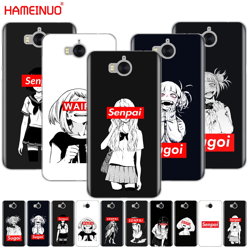 HAMEINUO Sugoi семпай аниме waifu Чехол для мобильного телефона чехол для huawei honor 3C 4X 4C 5C 5X6 7 Y3 Y6 Y5 2 II Y560