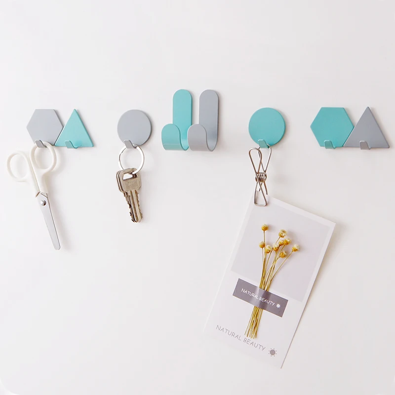 4 шт набор самоклеющиеся настенные крючки для гостиной спальни металлические