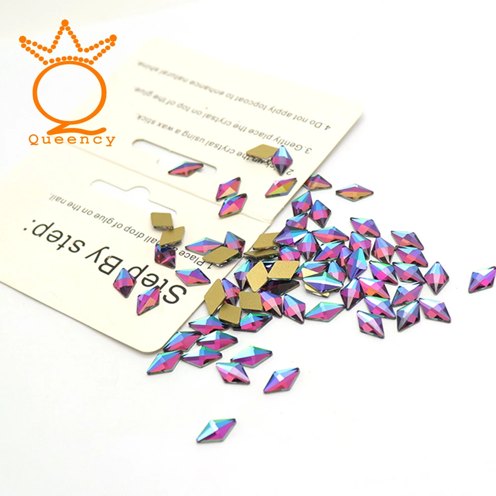 Стразы для 3D дизайна ногтей разные формы кристаллы бриллианты без горячей
