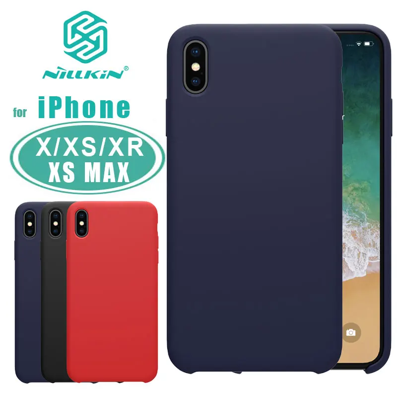 for iPhone 11 Pro Max Case Nillkin Flex Pure Luxury Liquid Silicone Soft Back Cover XR XS | Мобильные телефоны и