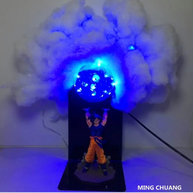 Аниме Dragon Ball Z Super Saiyan Son Goku со светодиодной подсветкой настольная лампа ПВХ