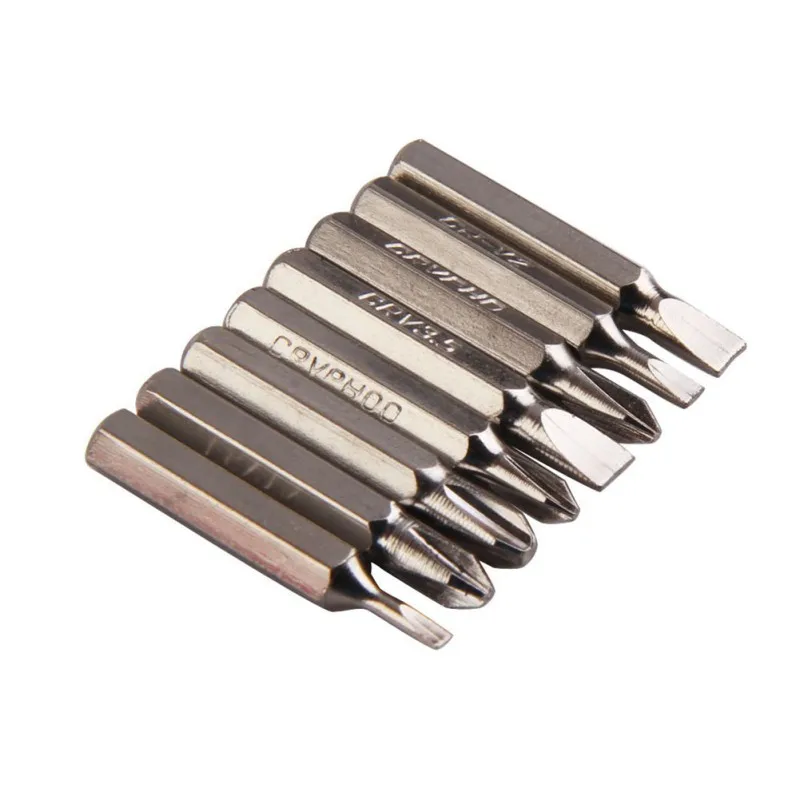 

8 in 1 Aluminum Precision Screw Multi-Tool Silver Driver Portable Screwdriver Pen Set Tool