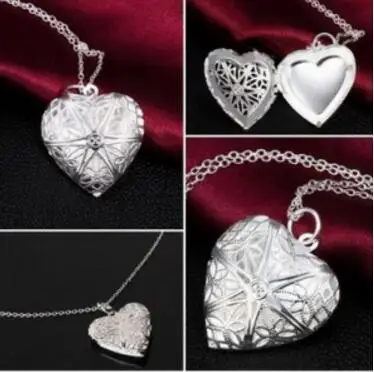 Фото Xl 0310 ожерелье в форме сердца можно открыть чтобы положить небольшое фото
