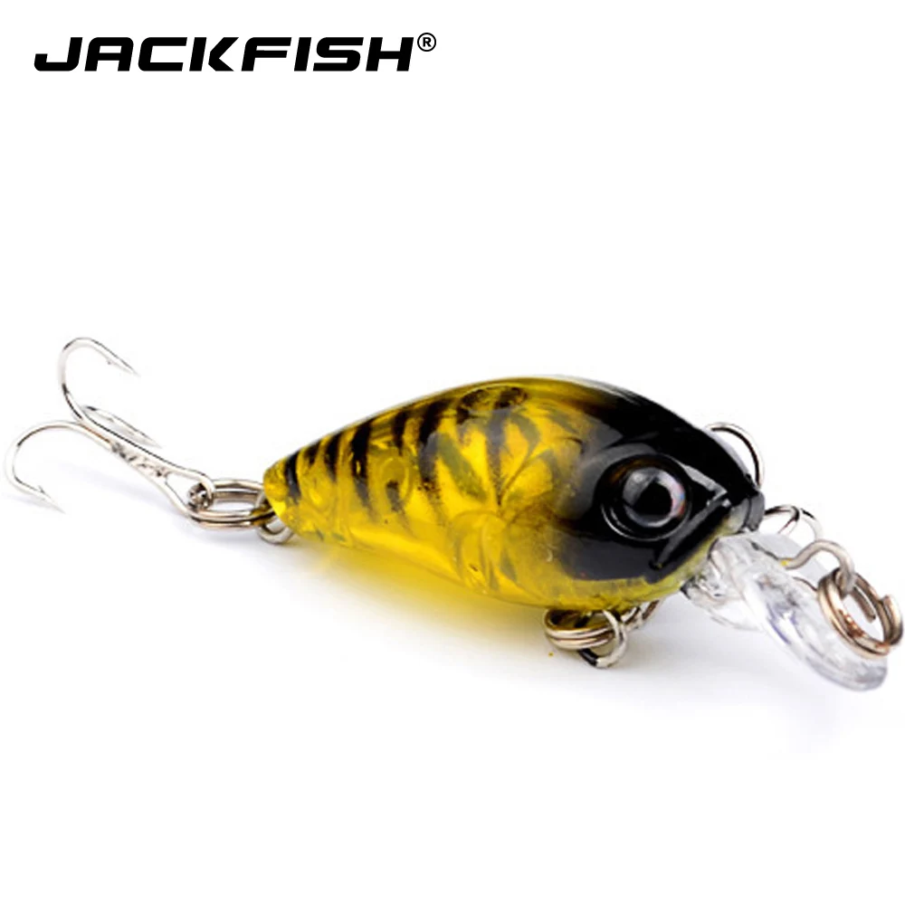 Джекфиш 1 шт. 4 5 см 4g жесткая приманка для рыбалки Minnow приманки бас Swimbait форель с 10 #