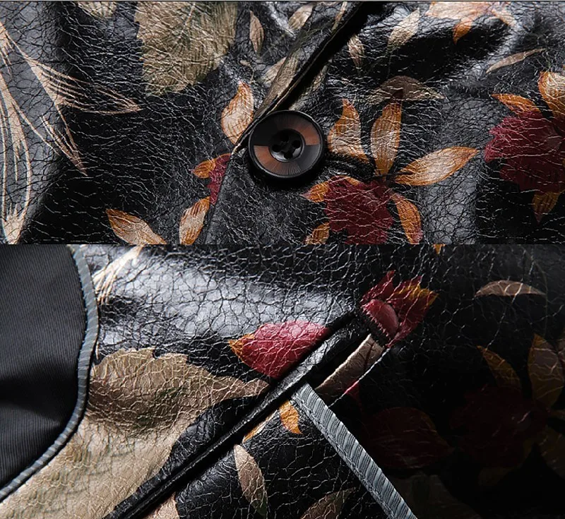 Мужской приталенный Блейзер для мужчин вечерние блейзеры с цветочным принтом в