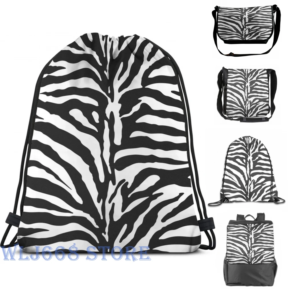 Забавные сумки через плечо с графическим принтом женский рюкзак зеброй (2) на одно