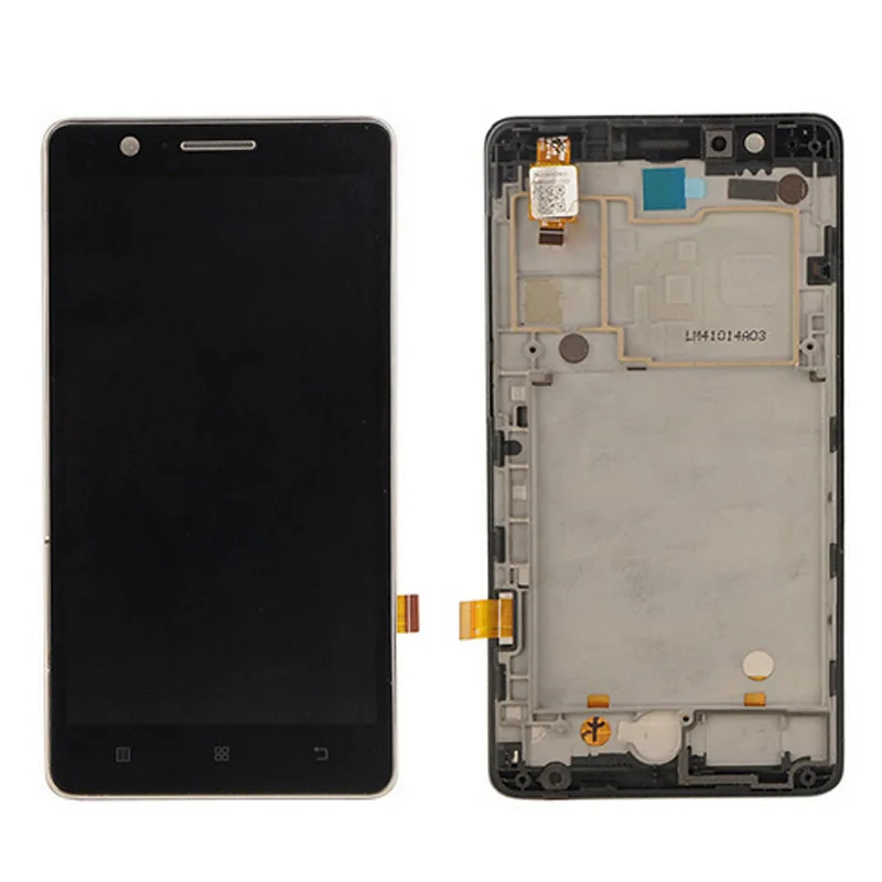 

100% Test Original For Lenovo A536 LCD Display With Touch Screen Digitizer Assembly With frame Black White Color free shipping