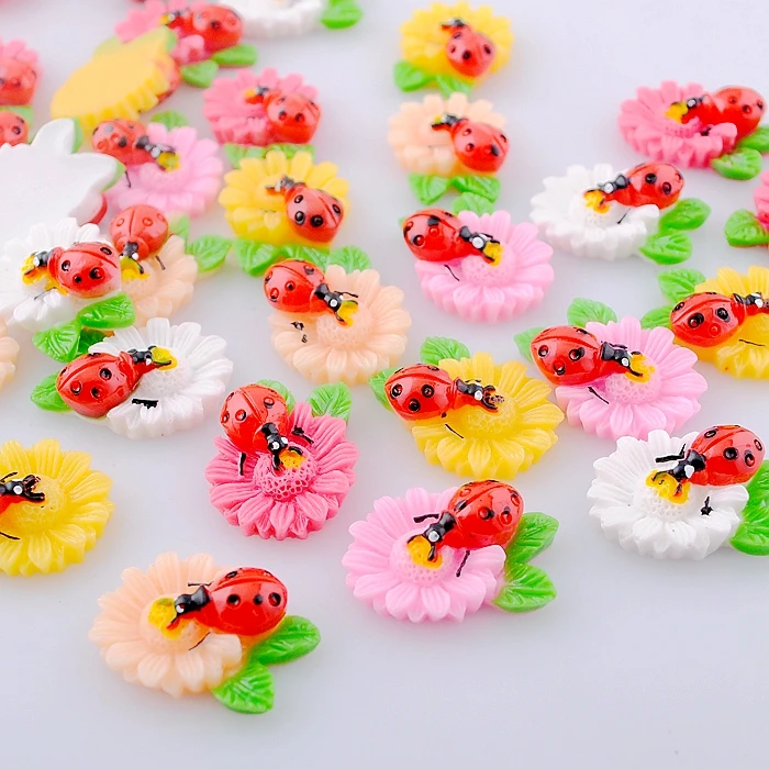 30 шт полимерные цветы плоские с оборота Кнопки Скрапбукинг поделки