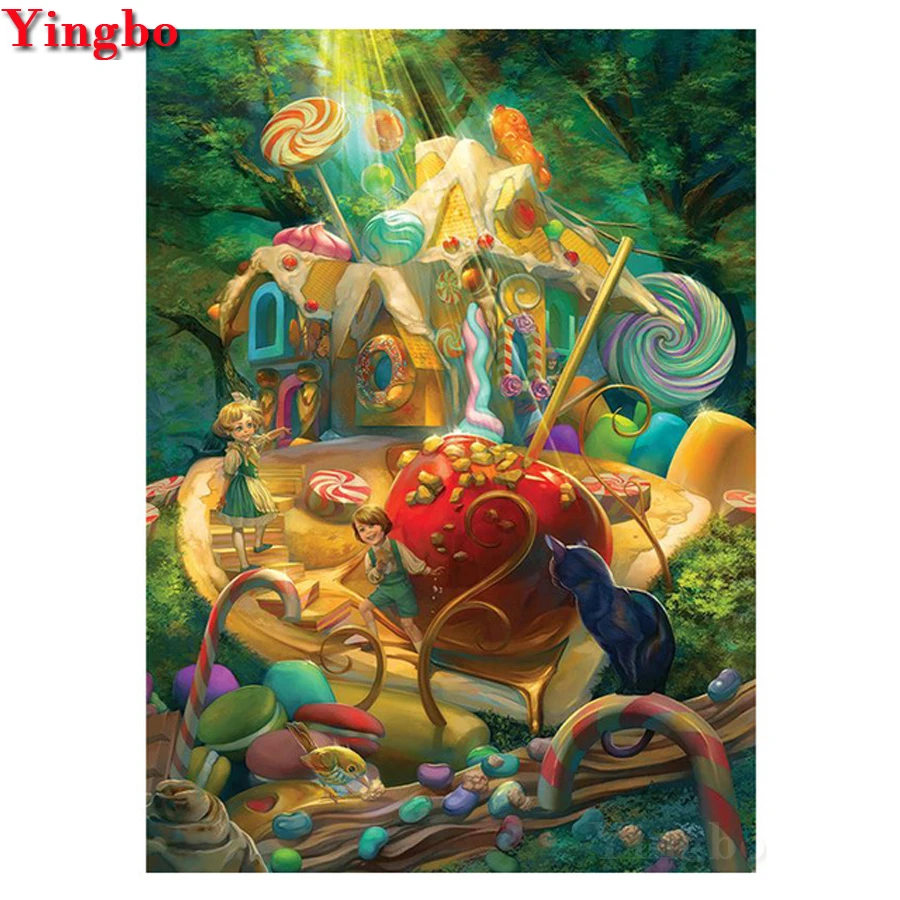 Яркие алмазные картины для детей алмазная вышивка полный квадрат Круглый 3d алмаз